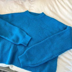 BP cropped blue sweater